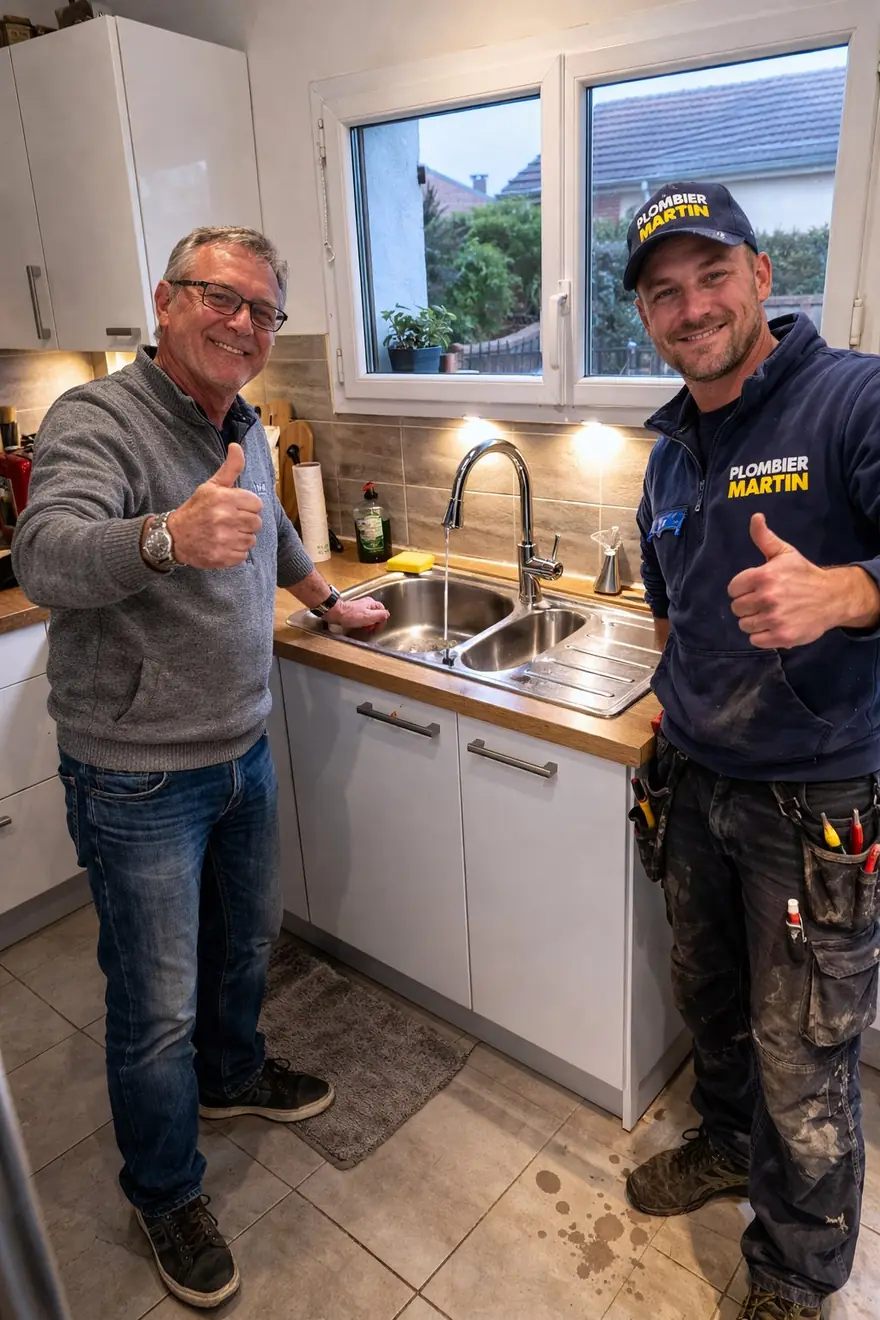 Satisfied client after a call-out